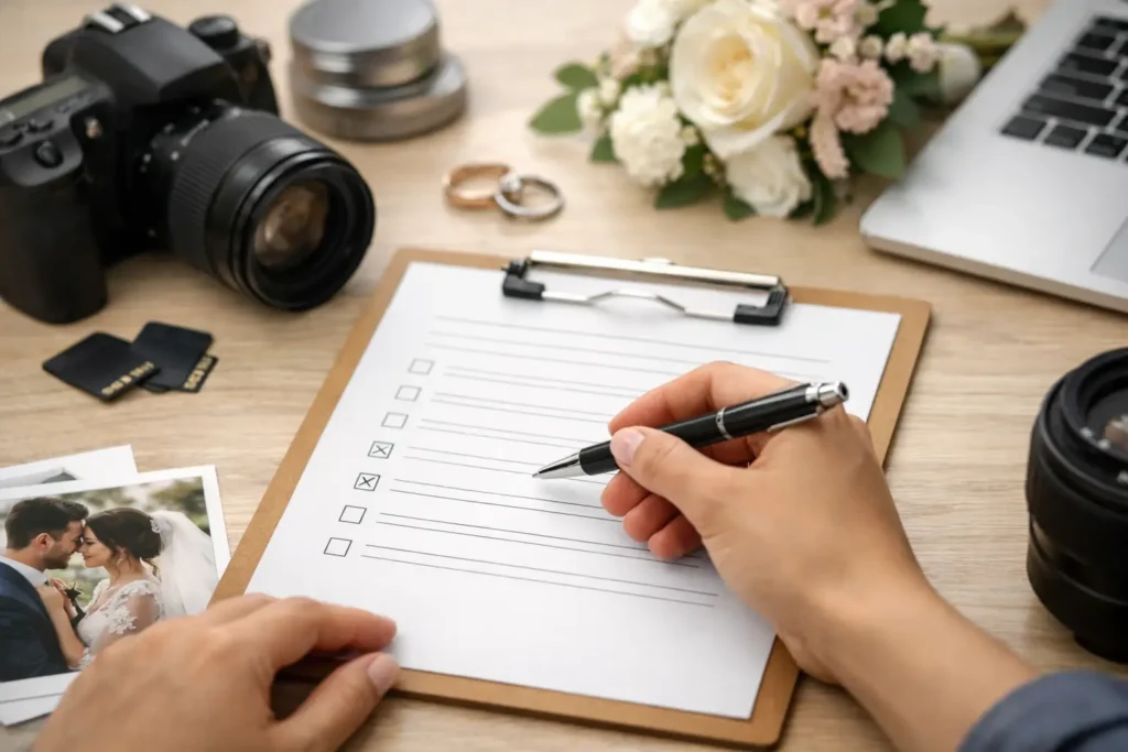 Your Wedding Photographer Contract Checklist