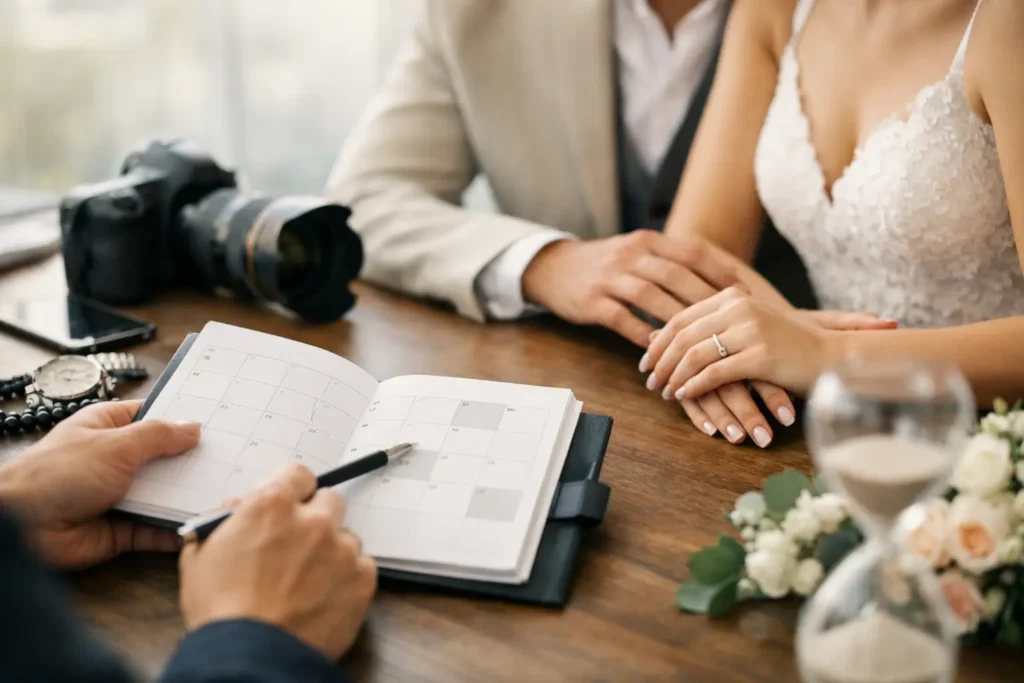 How to Schedule Wedding Photos Without Rushing